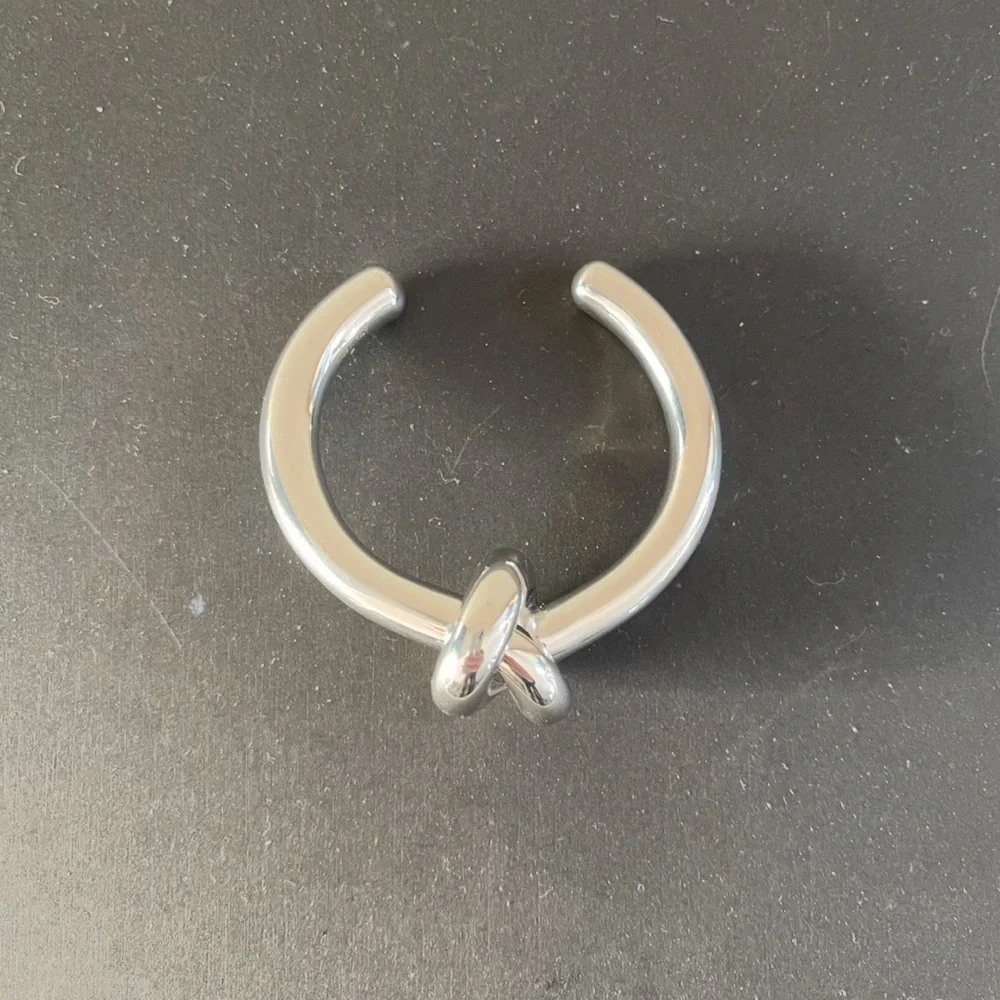 CELINE Silver Knot Cuff Bracelet - Picture 3 of 7